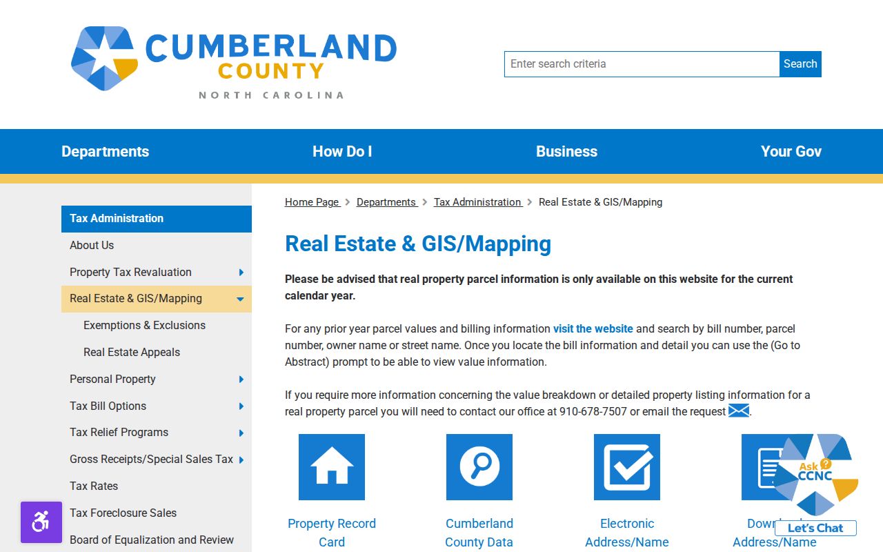 Fayetteville residents directory Cumberland County property search