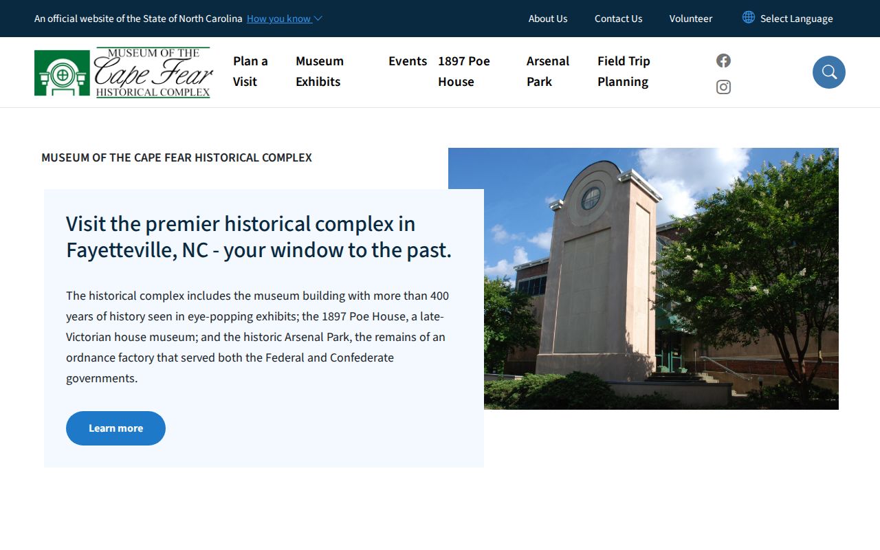 Fayetteville previous residents Museum of the Cape Fear historical collections