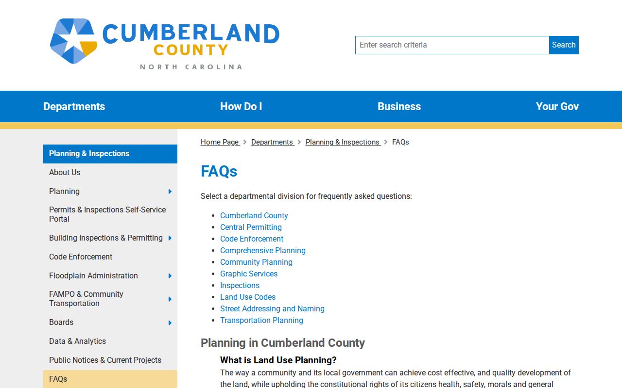 Fayetteville ZIP code directory Cumberland planning and addressing guidance